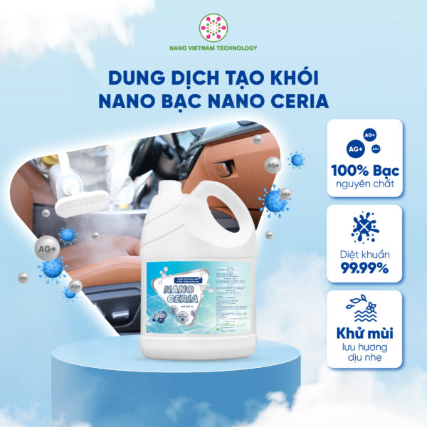 Dung dịch tạo khói Nano Bạc Nano Ceria - 5L