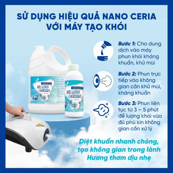 Dung dịch tạo khói Nano Bạc Nano Ceria - 1000ml - Hình ảnh 4