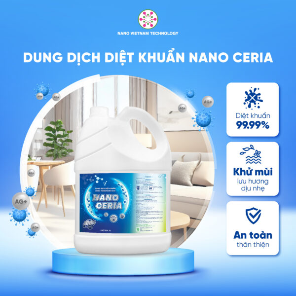 Dung dịch diệt khuẩn Nano Bạc Nano Ceria - 5L