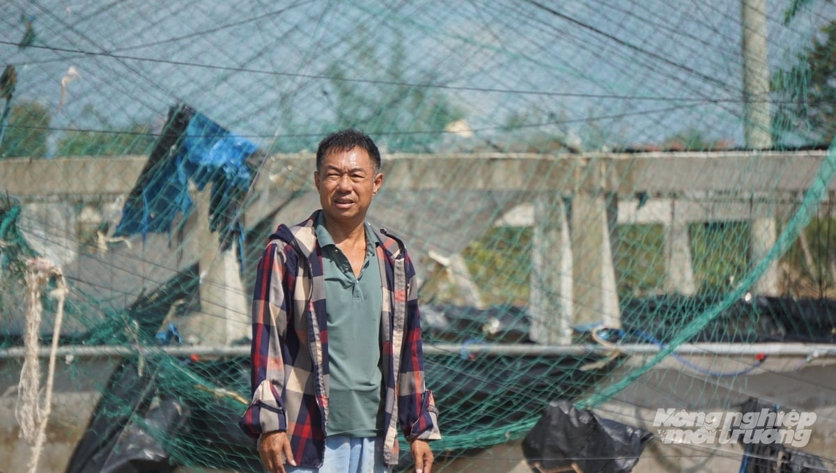 Đầm tôm thiệt hại do bão